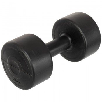 Гантель для фитнеса с PE покрытием 1штука Zelart TA-4759-4 (1x4кг) (1шт, цвета в ассортименте)