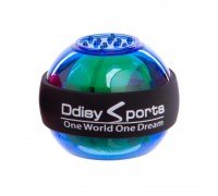Эспандер гироскопический Power Ball тренажер для кистей рук ø7 см SP-Sport FI-2722 (металл, пластик, d-7см, светящийся)