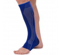 Бандаж на голень и лодыжку удлиненный компрессионный Ankle compression sleeve SIBOTE ST-7034 (полиэстер, спандекс, латекс, р-р S-XL)