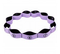 Лента эластичная с петлями для растяжки ленточный эспандер Elastiband SP-Sport FI-8667 (полиэстер, эластан, размер 90см, цвета в ассортименте)