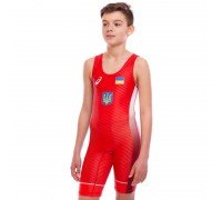 Трико для борьбы детское UKRAINE SP-Sport JY-6602 (бифлекс, S-4XL, рост 120-180см, цвета в ассортименте)