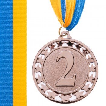 Медаль спортивная с лентой SP-Sport STROKE ø6,5см C-4330 (металл, ø6,5см, 44g золото, серебро, бронза)