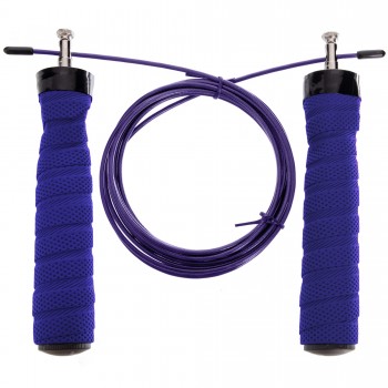 Скакалка скоростная Кроссфит с подшипником и стальным тросом CIMA CM-J603 3м Фиолетовый Скакалка скоростная Кроссфит с подшипником и стальным тросом CIMA CM-J603 3м Фиолетовый