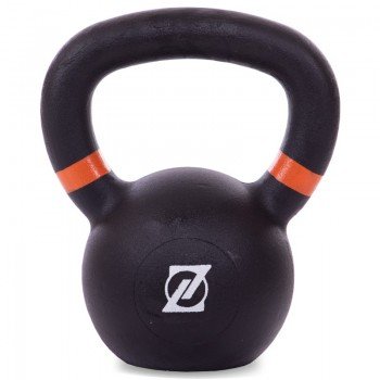 Гиря тренировочная цельная чугунная окрашенная Zelart TA-2238-10 10кг (чугун, краска, черный)