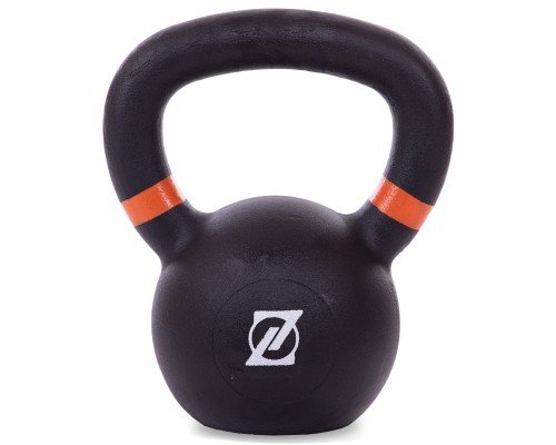 Гиря тренировочная цельная чугунная окрашенная Zelart TA-2238-10 10кг (чугун, краска, черный)