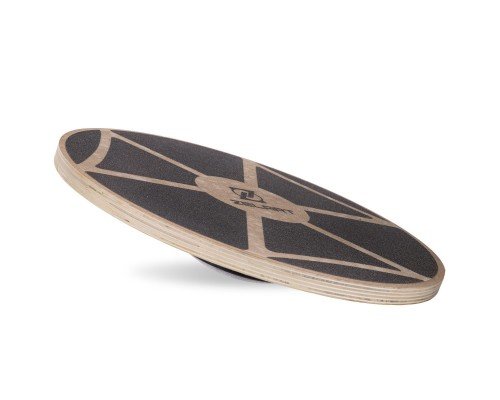 Диск балансировочный балансборд деревянный WOOD BALANCE BOARD Zelart FI-2582 (MD1423) (дерево, d-39х7,5см, макс,вес пользователя 200кг, черный)