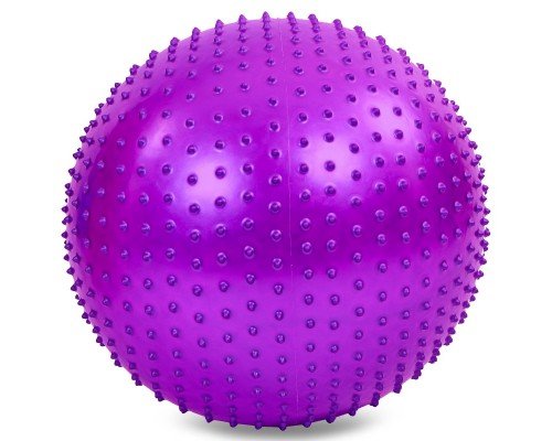 Фитбол мяч для фитнеса массажный ø65см Zelart FI-1987-65 (PVC, 1100г, ABS технология, цвета в ассортименте)