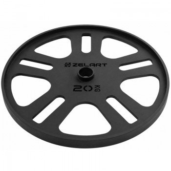 Блины диски стальные для становой тяги Deadlift Pulling Weight Plates Zelart TA-6992-20 20кг (сталь, черный)