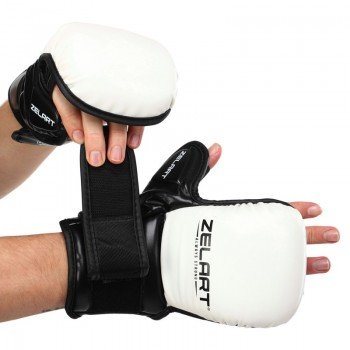 Перчатки Крабы спаринговые для MMA PU Zelart BO-4612 (р-р S-XL, цвета в ассортименте)