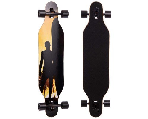 Лонгборд Бордволкинг Boardwalking из канадского клена SP-Sport SK-902 (колесо-PU, размер деки 100x25см, АВЕС-7, цвета в ассортименте)