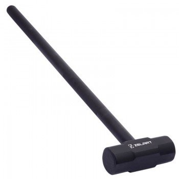 Кувалда стальная молот для кроссфита GYM HAMMER Zelart TA-0924-6 6кг (сталь, размер 19,5х71,5см, черный)
