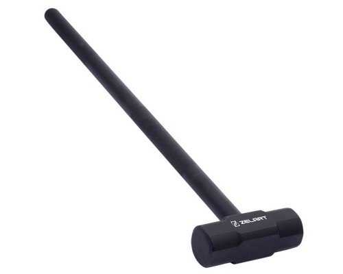 Кувалда стальная молот для кроссфита GYM HAMMER Zelart TA-0924-6 6кг (сталь, размер 19,5х71,5см, черный)