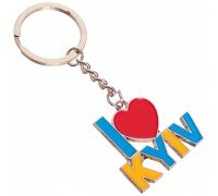 Брелок для ключей SP-Sport I love Kyiv FB-0754 (металл хром., цена за 1шт)