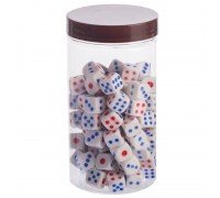 Кости игральные кубики для настольных игр Dice 100 штук SP-Sport IG-0377 (пластик, р-р 1,2x1,2см, цена за упаковку, в упаковке 100 шт)