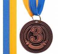 Медаль спортивная с лентой SP-Sport CELEBRITY ø4,5см C-6406 (металл, ø4,5см, 20g1-золото, 2- серебро,3-бронза)