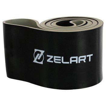 Резина петля для подтягиваний и тренировок лента силовая Zelart POWER LOOP FI-5439-8 (латекс, 2080x101x4,5мм, 917г, черный)
