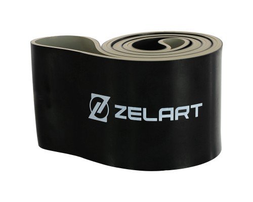 Резина петля для подтягиваний и тренировок лента силовая Zelart POWER LOOP FI-5439-8 (латекс, 2080x101x4,5мм, 917г, черный)