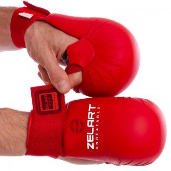 Накладки на руки для карате Zelart BO-7250 (PU, размер XS-L, манжет на резинке, цвета в ассортименте) Replica