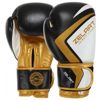 Перчатки боксерские на липучке кожаные Zelart CONTENDER 2.0 VL-8202 (размер 10-14oz, цвета в ассортименте)
