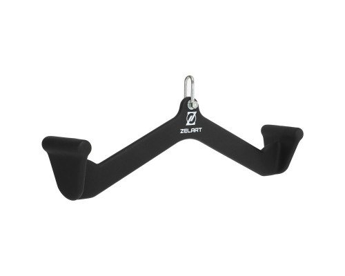 Рукоятка для тяги со средним хватом Mide Grip нескользящее покрытие Zelart TA-9629 (сталь, 55х11х12см)