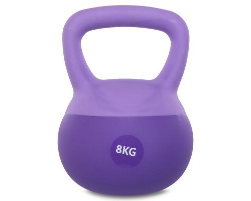 Гиря мягкая SP-Sport SOFT KETTLEBELL FI-0122-8 8кг (верх-PVC+TPR, наполнитель-песок, цвета в ассортименте)