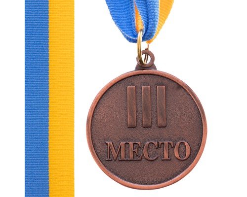 Медаль спортивная с лентой SP-Sport WORTH ø4,5см C-4520 (металл, ø4,5см, 20g золото, серебро, бронза)