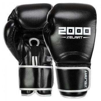 Перчатки боксерские на липучке композитная кожа ZELART BO-3880 (размер 10-14oz, цвета в ассортименте)