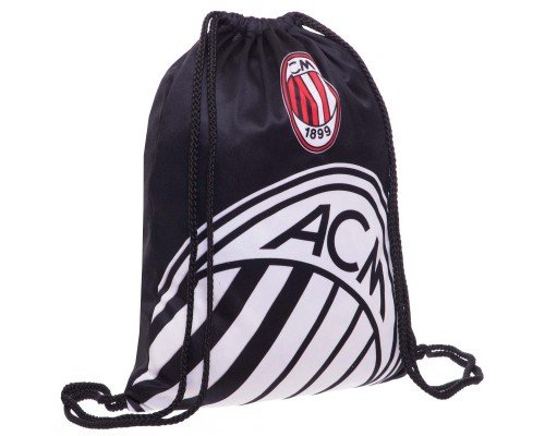 Рюкзак-мешок SP-Sport GA-4433-4 AC MILAN (полиэстер,нейлон, р-р 37х46см, черный-белый)