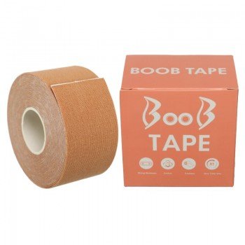 Кинезио тейп для тейпирования груди Kinesio tape BOOB SP-Sport BC-1093-3_8 3,8см х 5м (бежевый)