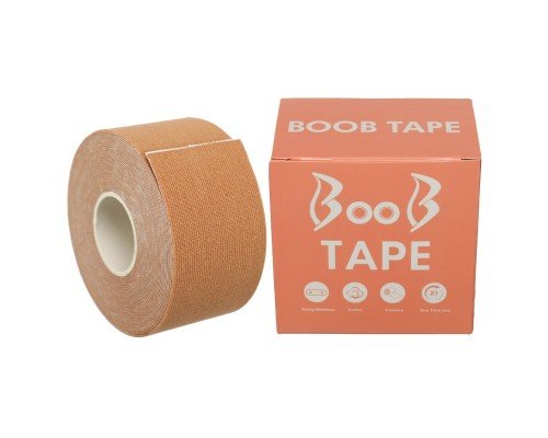 Кинезио тейп для тейпирования груди Kinesio tape BOOB SP-Sport BC-1093-3_8 3,8см х 5м (бежевый)