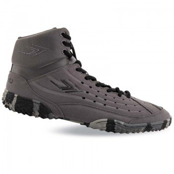 Борцовки Wrestling SAIFEINU 240780L-2 размер 40-45 (верх-PU, PL, низ-PU, серый)