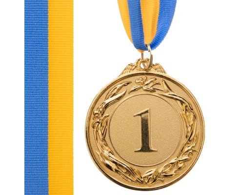 Медаль спортивная с лентой SP-Sport GLORY ø6,5см C-4327 (металл, ø6,5см, 40g золото, серебро, бронза)
