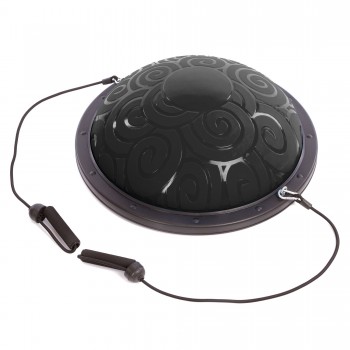 Полусфера для фитнеса с эспандерами BOSU SPOINT FI-1926 Черный