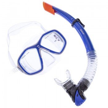 Набор для плавания маска с трубкой Zelart M276-SN120-PVC (термостекло, PVC, пластик, цвета в ассортименте)