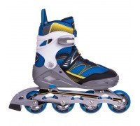 Роликовые коньки раздвижные Zelart Z-1501 (30-41) (PL, PVC, колесо PU, цвета в ассортименте)