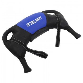 Мешок Болгарский Bulgarian bag Zelart TA-7826-15 15кг (PVC, наполнитель-металические шарики, вес 15кг, черный-синий)