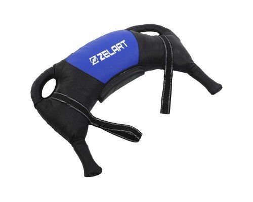 Мешок Болгарский Bulgarian bag Zelart TA-7826-15 15кг (PVC, наполнитель-металические шарики, вес 15кг, черный-синий)