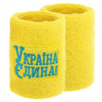 Напульсник спортивный махровый от пота на запястье 1штука УКРАЇНА Єдина BC-9279 (хлопок, полиэстер, безразмерный, цвета в ассортименте)