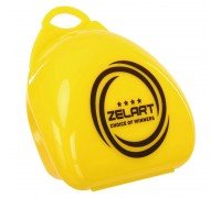 Футляр для капы боксерской Zelart BO-4278 (полипропилен, синий, желтый, прозрачный)
