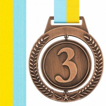 Медаль спортивная с лентой SP-Sport ø7см C-6858 (металл, 80g, 1-золото, 2-серебро, 3-бронза)