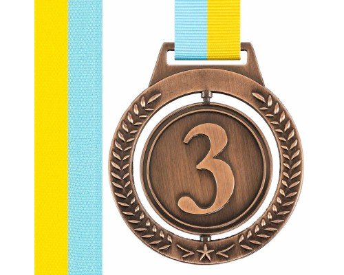 Медаль спортивная с лентой SP-Sport ø7см C-6858 (металл, 80g, 1-золото, 2-серебро, 3-бронза)