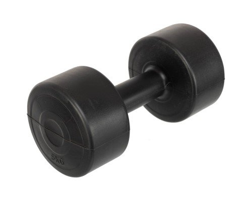 Гантель для фитнеса с PE покрытием 1штука Zelart TA-4759-5 (1x5кг) (1шт, цвета в ассортименте)