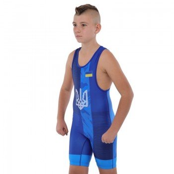 Трико для борьбы детское UKRAINE SP-Sport JY-6604 (бифлекс, рост 128-162см, цвета в ассортименте)