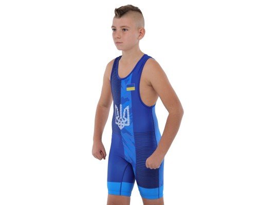 Трико для борьбы детское UKRAINE SP-Sport JY-6604 (бифлекс, рост 128-162см, цвета в ассортименте)