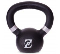 Гиря тренировочная цельная чугунная окрашенная Zelart TA-2238-4 4кг (чугун, краска, черный)