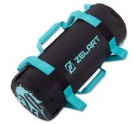 Мешок утяжелитель для функционального тренинга Power Bag Zelart TA-7825-20 20кг (PVC, вес 20кг, наполнитель-песок, черный-голубой)
