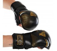 Перчатки Крабы спаринговые для MMA кожаные FISTRAGE VL-4158 (р-р S-XL, цвета в ассортименте)