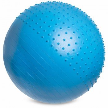 Фитбол мяч для фитнеса полумассажный 2в1 ø85см Zelart FI-4437-85 (PVC, 1400г, ABS, цвета в ассортименте)