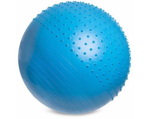 Фитбол мяч для фитнеса полумассажный 2в1 ø85см Zelart FI-4437-85 (PVC, 1400г, ABS, цвета в ассортименте)