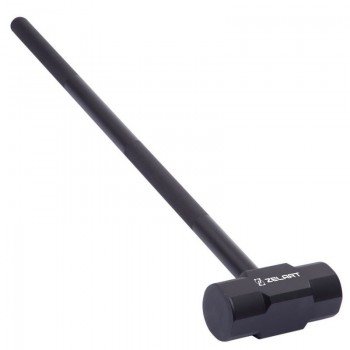 Кувалда стальная молот для кроссфита GYM HAMMER Zelart TA-0924-7 7кг (сталь, размер 21х94см, черный)